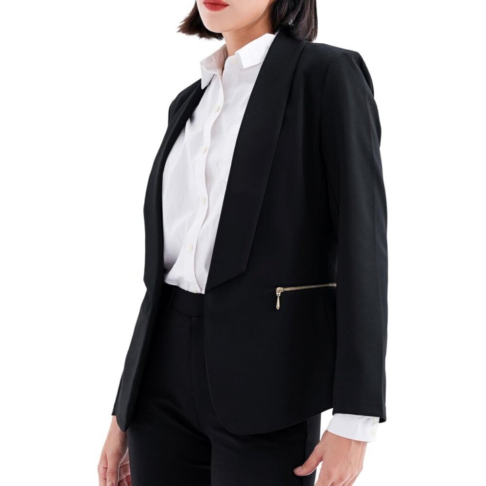 Women's Blazers Blazer Jackets Business Casual Professional Outfit Black 2 - Picture 4 of 6